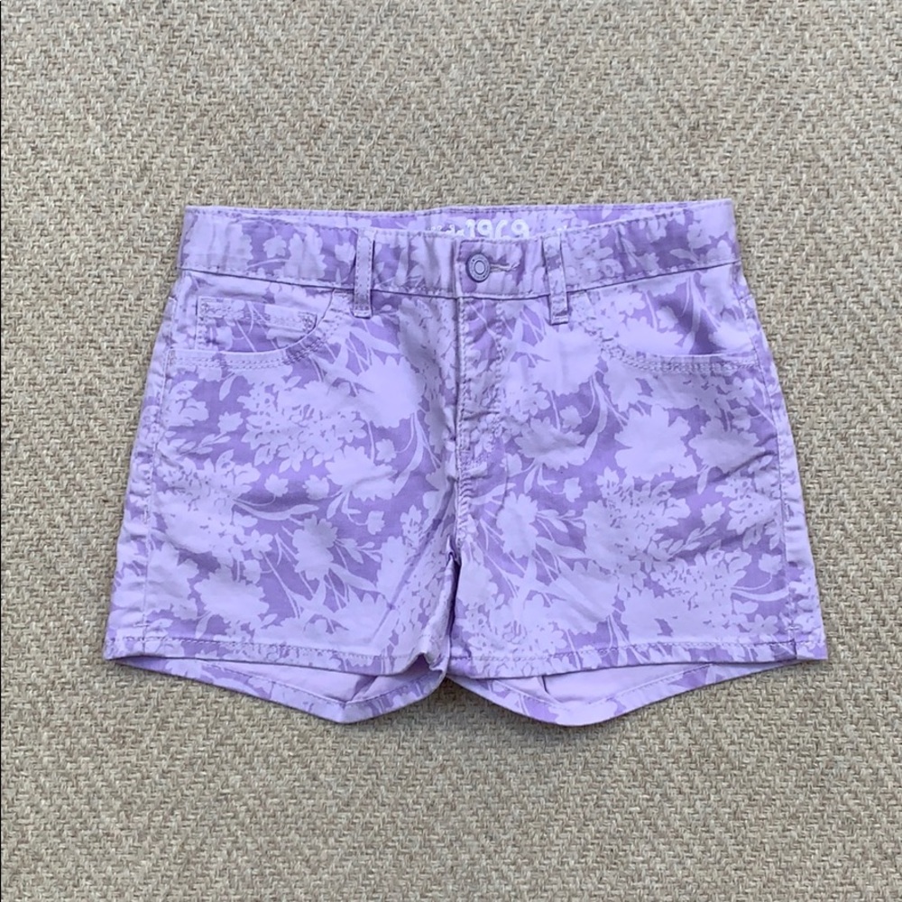 Gap Kids Patterned Denim Shorts